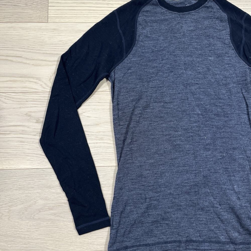 Smartwool Shirt Mens S Gray All Seaons Merino Wool Knit Base Layer Long Sleeve - Picture 3 of 11
